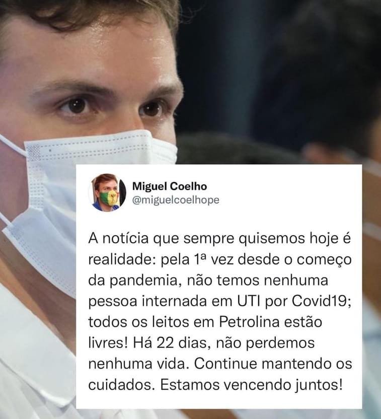Petrolina zera número de pacientes internados nos leitos Covid-19