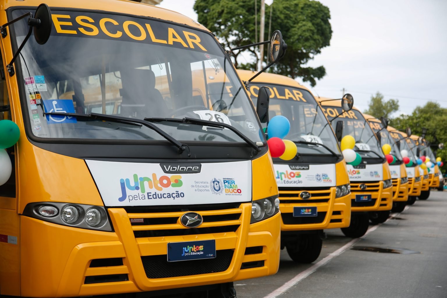 Governadora anuncia novos ônibus escolares para municípios pernambucanos
